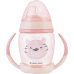 KikkaBoo Чаша със силиконов накрайник Kikkaboo 200мл Happy face - Pink (31302030070)