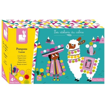Janod Atelier Лама с помпони Midi 4+