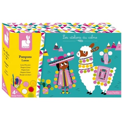 Janod Atelier Лама с помпони Midi 4+