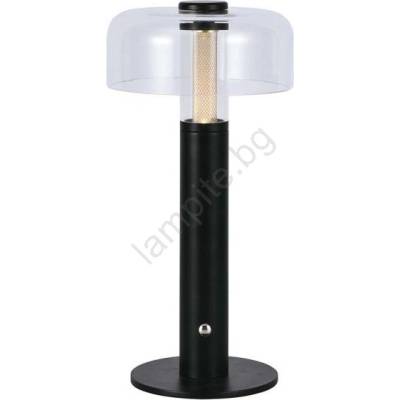 V-TAC LED регулируема презареждаема настолна лампа LED/1W/5V 3000K 1800 mAh черна (VT1327)