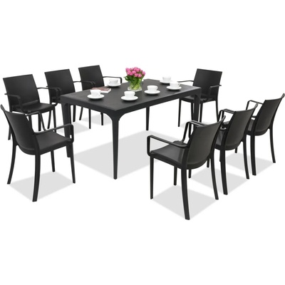 BICA Комплект за хранене в градината Oslo / Victoria 8 антрацит Бика (BC435ANT-8x351ANT)