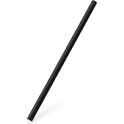 HAKY JUMBO Slamka papierová čierna 8 mm x 20 cm 100 ks