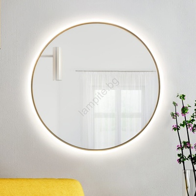 Baltica Design - LED огледало с подсветка BRIGHT 15W/230V 4500K пр. 60 см IP65 златно (DB0011)