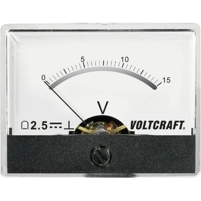 Voltcraft Panelové meradlo AM-60X46/15V/DC Vstavané meracie zariadenie AM-60X46/15V/DC 15V otočná cievka