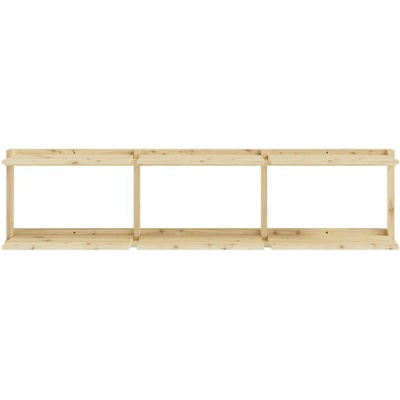 Nástenná knižnica z borovicového dreva v prírodnej farbe 192x47,5 cm Groove – Karup Design