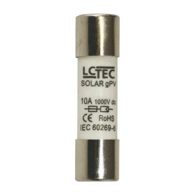 LC TEC Vložka pojistková 10x38 gPV 16A 1000V DC pro FV systémy 108263