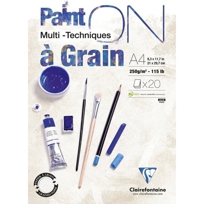 Clairefontaine Pain'On À Grain Glued Pad Скицник 20 A4 250 g (975049C)