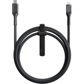 Nomad Kevlar USB-C to Lightning Cable - здрав кевларен кабел за устройства с Lightning порт (150 см) (черен)