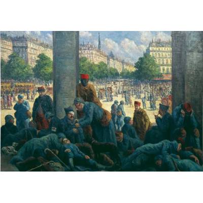Grafika Maximilien Luce Gare de l'Est 1917 1000 dielov