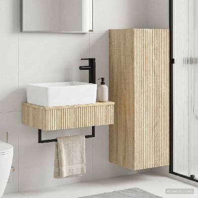 vidaXL Комплект мебели за баня 2 бр. Дъб сонома 33 x 34, 5 x 100 см (3406105)