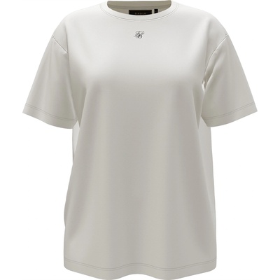 SikSilk Тениска SikSilk Women's Oversized Boyfriend T-Shirt - White