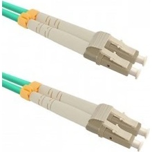 Qoltec 54075 Patch fiber optic LC-UPC, Duplex, Multimode, OM3, 1m