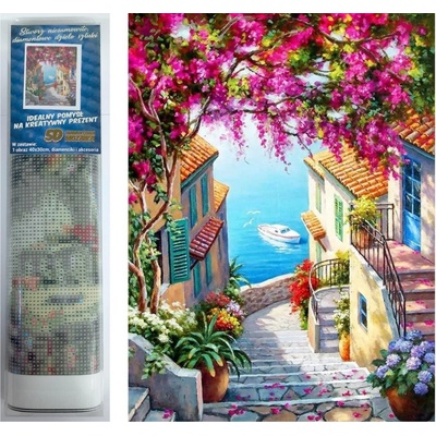 Norimpex Diamantové malování Schody nad mořem 30 x 40 cm