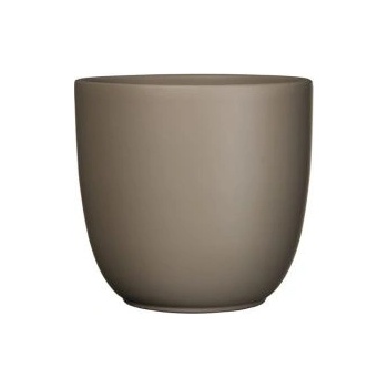 Image 1 of Mica КАШПА КЕРАМИЧНА КРЪГЛА tuska 13х13.5см ТАУПЕ МАТ (144294)