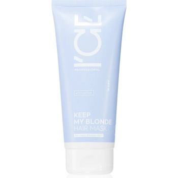 Natura Siberica ICE Professional Keep My Blonde регенерираща маска за изрусена коса, коса с кичури със студени руси нюанси 200ml