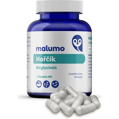 Hořčík Bisglycinát + Vitamín B6 100 kapslí