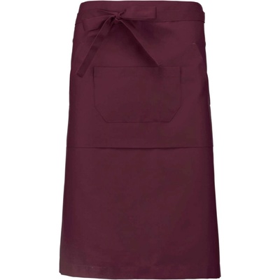 Kariban Dlouhá zástěra KANGAROO vínová