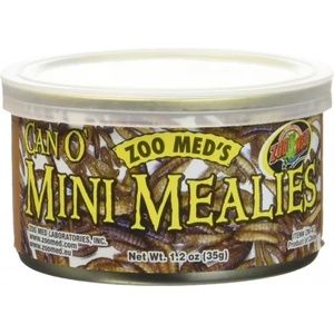 Zoo Med Laboratories Inc Zoo Med Can’O Меаlies - консервирани мини брашнени червеи 35 гр за малки гущери, костенурки, земноводни, птици или тропически риби