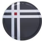 Born in Sweden Поднос за сервиране Cross Thick 31 см сив (7340307-1)
