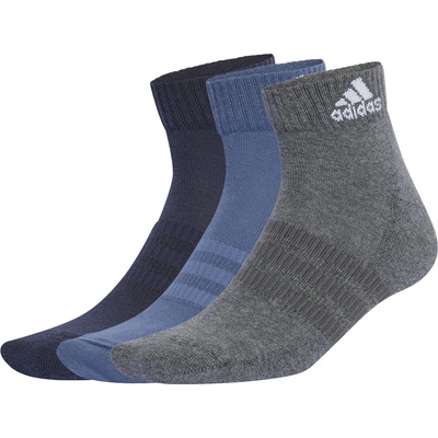 Юношески чорапи Adidas Cushioned Sportswear Ankle Socks 3 Pairs Juniors - Legend Ink/Prel