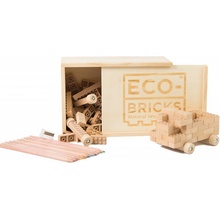 ECO-BRICKS Classic dřevěná stavebnice 90 ks