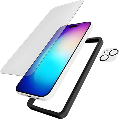 Tech 21 защитен комплект - калъф, защитно стъкло Impact, стъкло за камера - за Apple iPhone 15 Plus - Черен KP39883