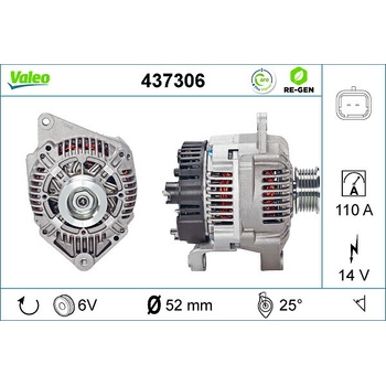 Alternátor VALEO 437306