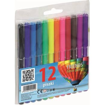 Флумастери Fiorello 12 цвята (1608002-160-1382)