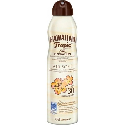 Hawaiian Tropic Silk Hydration Air Soft spray na opalování Ultra Light Texture Very Water Resistant SPF30 177 ml
