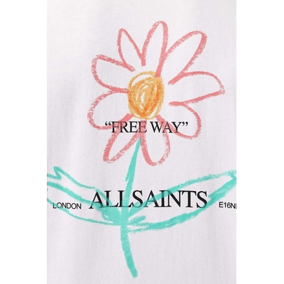 AllSaints уголемена тениска мъжка памучна CRAYO (M073PF)