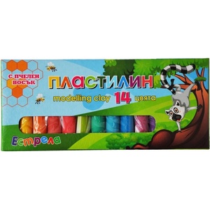  Пластелин 14цв. Естрела
