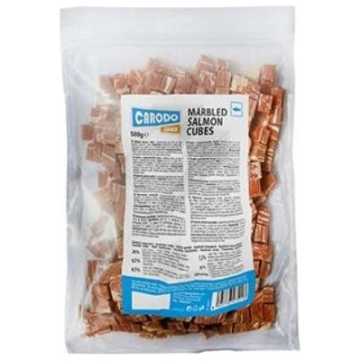 CARODO Dog poch. Kousky z mramorovaného lososa 500 g
