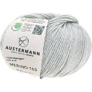 Austermann Merino 160 97610-228 Light Grey Плетива прежда (97610-228)