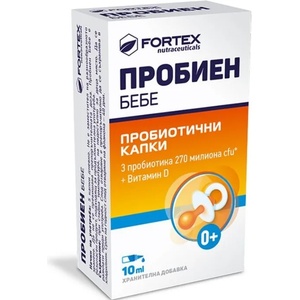 Fortex Пробиен Бебе Пробиотични капки, 10 ml, Fortex