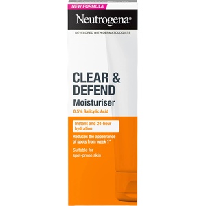 Neutrogena Clear & Defend Хидратиращ крем за лице със салицилова киселина, 50 ml