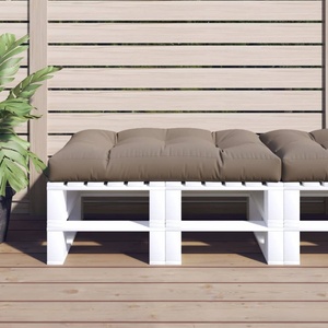 vidaXL Палетна възглавница, таупе, 120x80x12 см, текстил (360521)