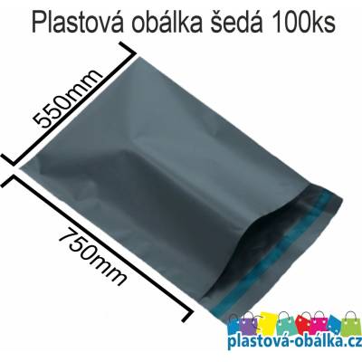 ZAWMARK Plastové obálky šedé 60µm ECONOMY Rozměr: 550 x 750 mm