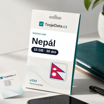 eSIM Nepál 10 GB / 29 dní - Nepál MB019
