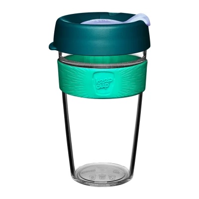 KeepCup Clear - 454, Green Eventide (CCEVEN16)