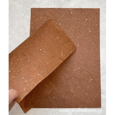 Sapaimport Morušový papír Unryu Lurex slída - rezavý Velikost: 23x32 cm