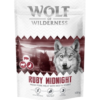 Wolf of Wilderness "Ruby Midnight" hovězí a králičí bez obilovin 0,1 kg