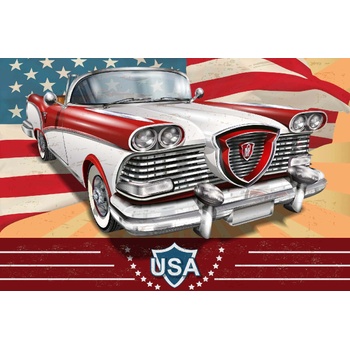 DIMEX ART s. r. o Флизелинов фототапет ретро плакат оклахома 375 x 250 см