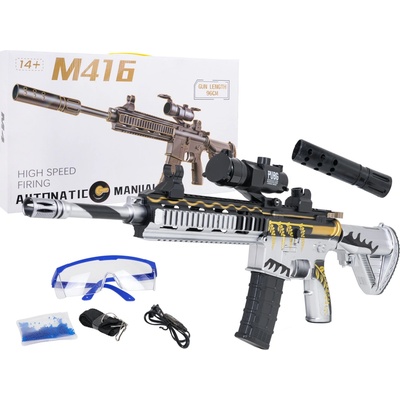 Karabina M416 Šedá na Vodní Kuličky Příslušenství