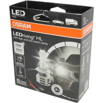 Крушка OSRAM LED, H7, 12/24V, 14W, 6000К, 1215lm, 2 броя