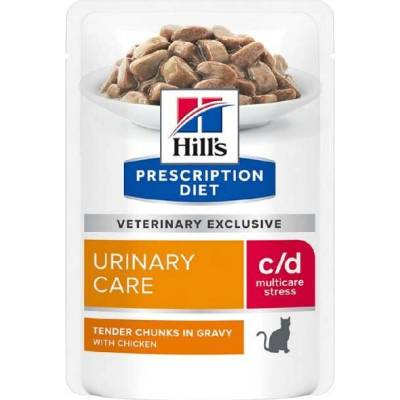 Hill's PD Feline c/d Urinary Stress Chicken kapsička 12 x 85 g