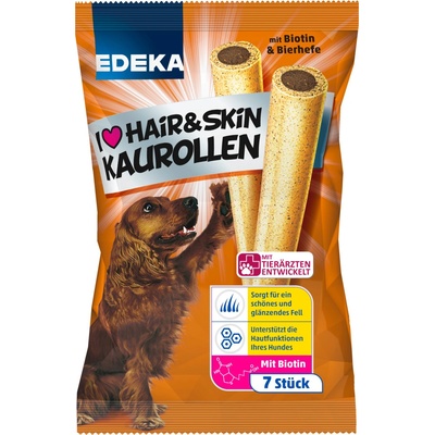 Edeka I love žvýkací tyčinky pro perfektní srst a kůži 7 ks 175 g