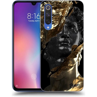 Pouzdro Picasee silikonové Xiaomi Mi 9 SE - Black Gold černé