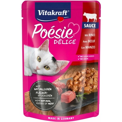 Vitakraft Cat Poésie Délice Sauce hovězí 85 g