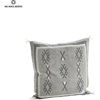Image 1 of My Soul Depot Ръчно тъкана калъфка за възглавница / сива (jecu12428)