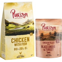 Purizon Adult kuracie s rybou bez obilnín 12 kg